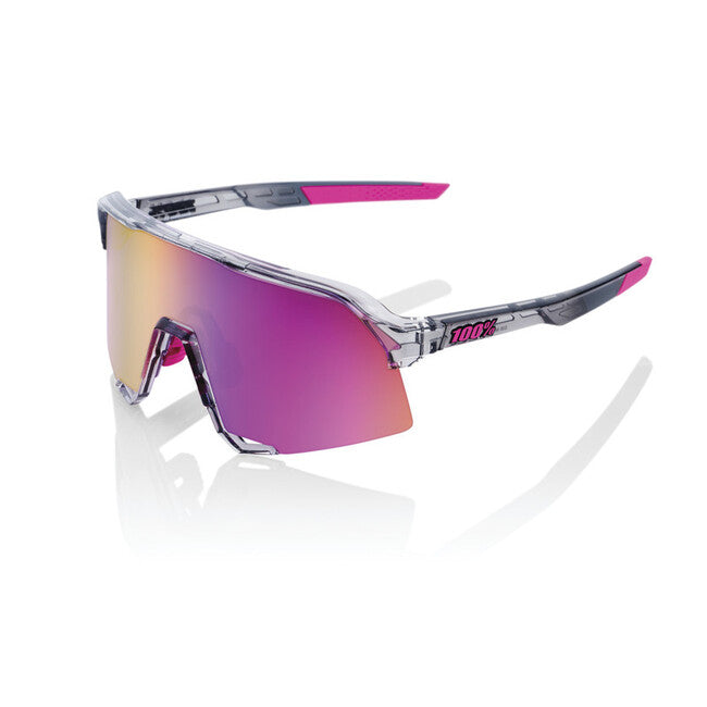 100% S3 ochelari de soare, Polished Translucent Grey