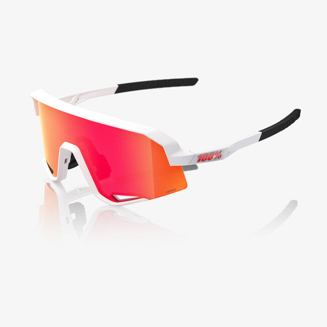 100% Slendale ochelari de soare, Matte White - HiPER Red Multilayer Mirror