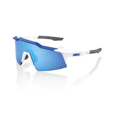 100% Speedcraft SL ochelari de soare, Matte White/Metallic Blue
