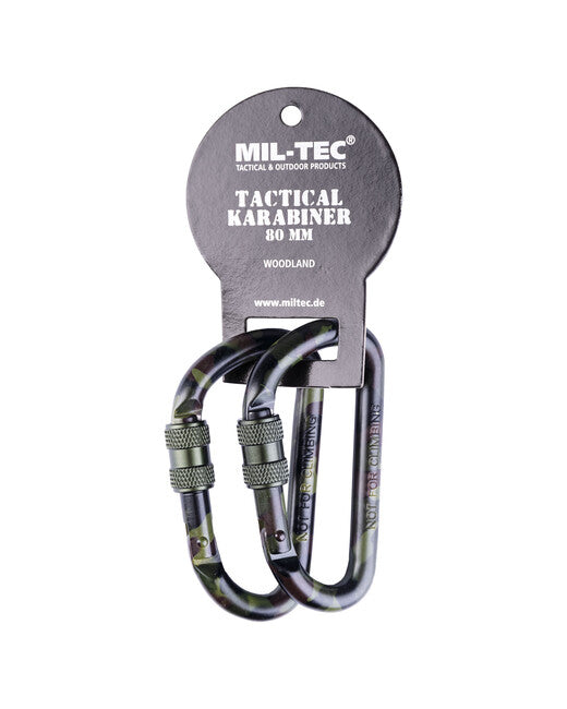 Mil-Tec carabinieră tactică cu arc 80 mm, woodland, pereche