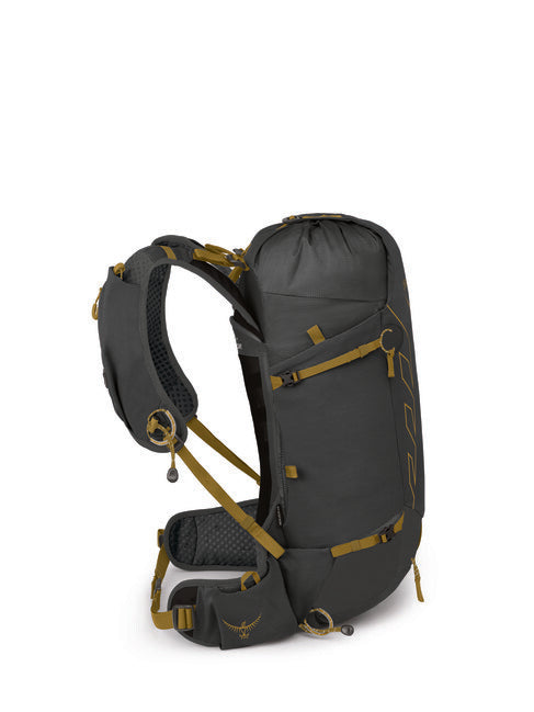OSPREY TALON VELOCITY 20 rucsac de trekking, dark charcoal/tumbleweed yellow