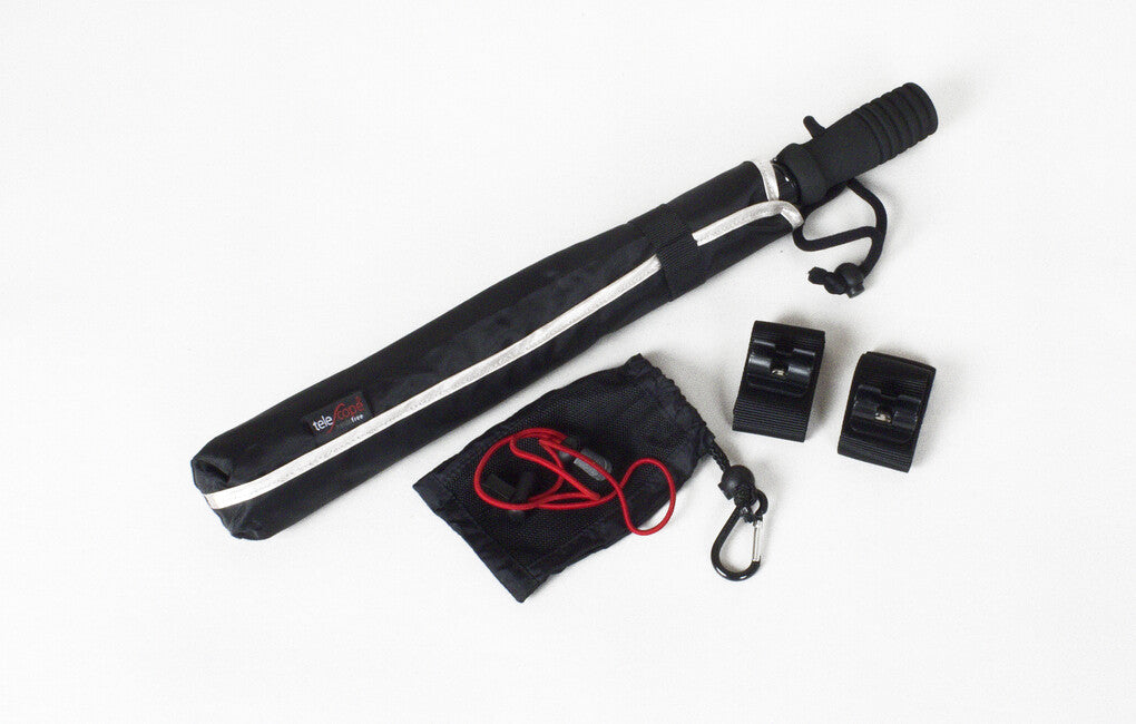 EuroSchirm teleScope handsfree umbrelă de trekking telescopică cu fixare pe rucsac UV argintie, argintie