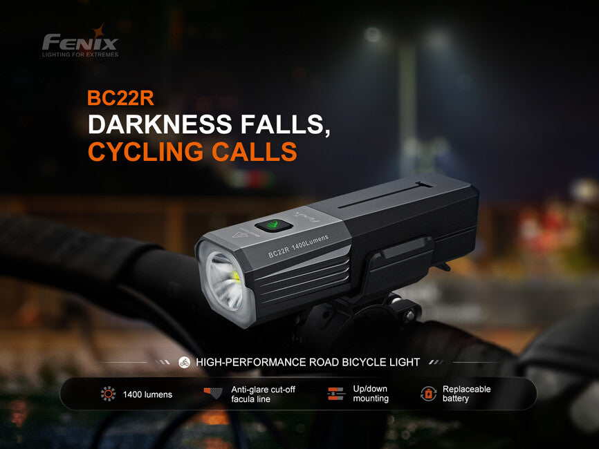 Fenix BC22R lumină de ciclu reîncărcabilă