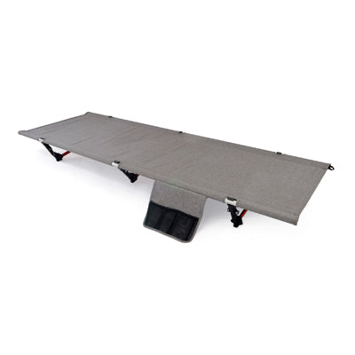 BasicNature pat de camping ridicat, 190 cm, gri