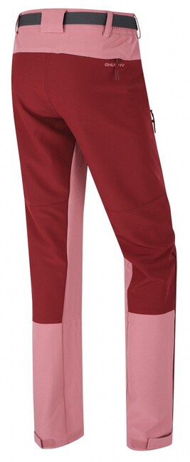 HUSKY Keiry pantaloni outdoor pentru femei, bordo/roz