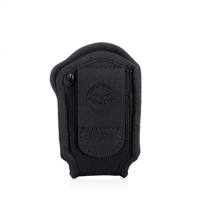 Falco port-încărcător din nailon F801 pentru curea cu șurub de retenție compatibil cu încărcătoarele Glock 19, negru stânga