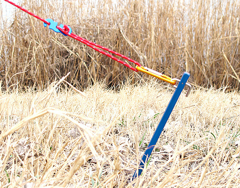 BasicNature Steady țăruși de cort 30 cm, albaștri, 4 buc