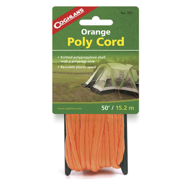 Coghlans Nylon coardă 6 mm, 15 m, portocalie
