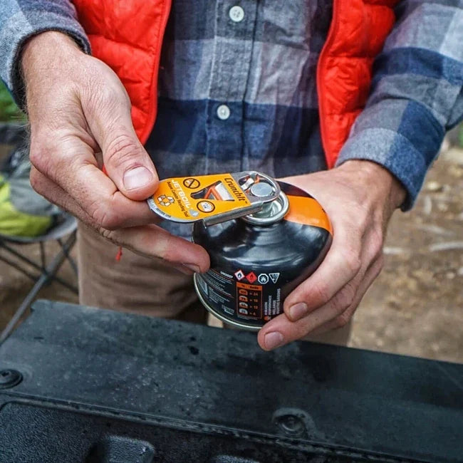 Jetboil CrunchIt™ Fuel Canister Recycling Tool instrument pentru perforare cartușe goale