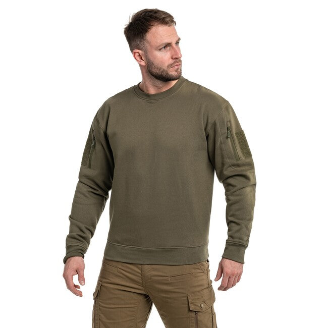 Mil-Tec Tactical hanorac cu gât rotund, ranger green