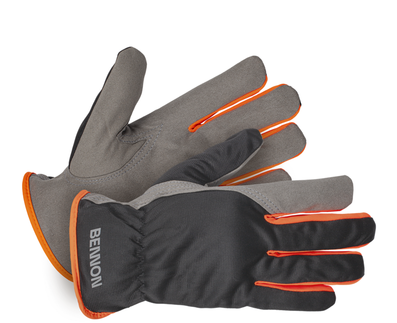 BENNON CARPOS Gloves mănuși de protecție, gri/portocaliu (12 buc)