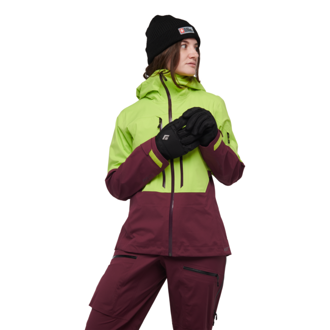 Black Diamond Recon Lt Stretch Shell geacă de schi pentru femei, aloe-blackberry