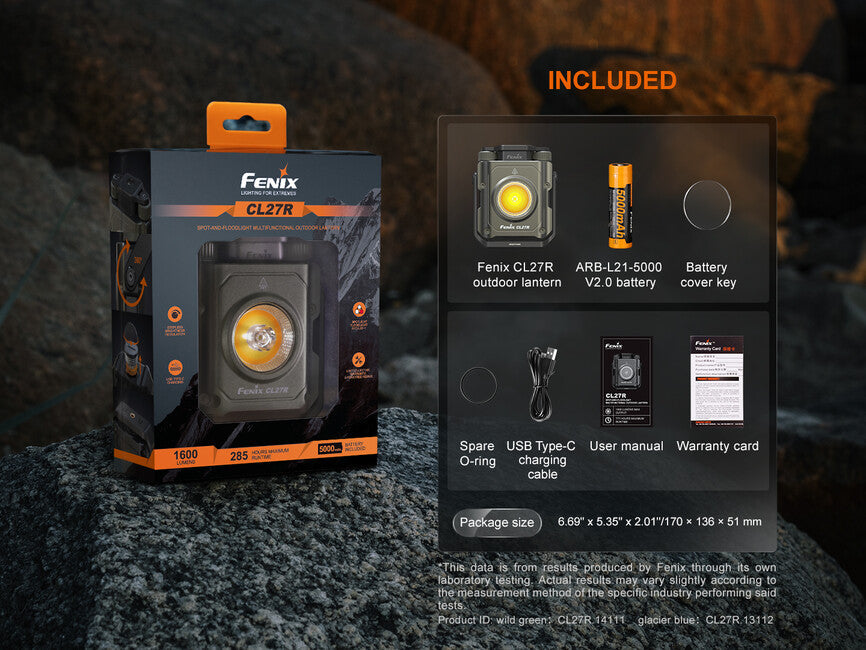 Fenix CL27R lumină de lucru și lampă, albastră