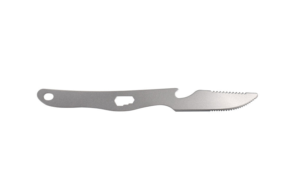 Origin Outdoors Titanium Recent set de tacâmuri din titan 3 piese cu deschizător de sticlă și cheie