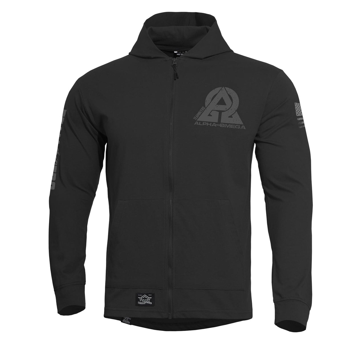 Pentagon Agis Instructor Zero hanorac cu fermoar 165g/m2, negru