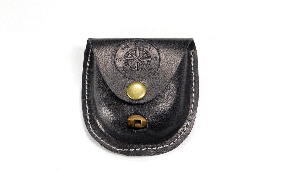 Origin Outdoors Pocket Compass busolă veche din alamă de buzunar cu husă din piele