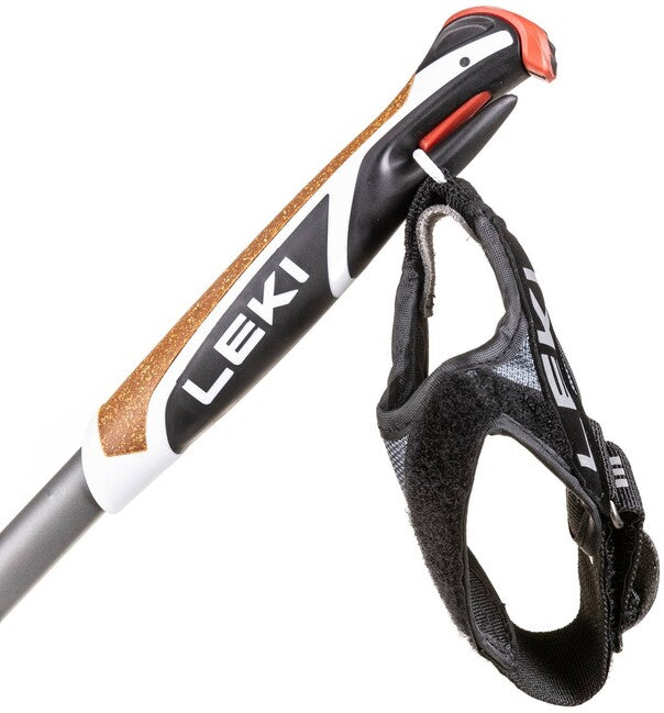 LEKI Spin Shark SL Nordic Walking bețe, gri argintiu-antracit închis-verde lime, 100 - 130 cm