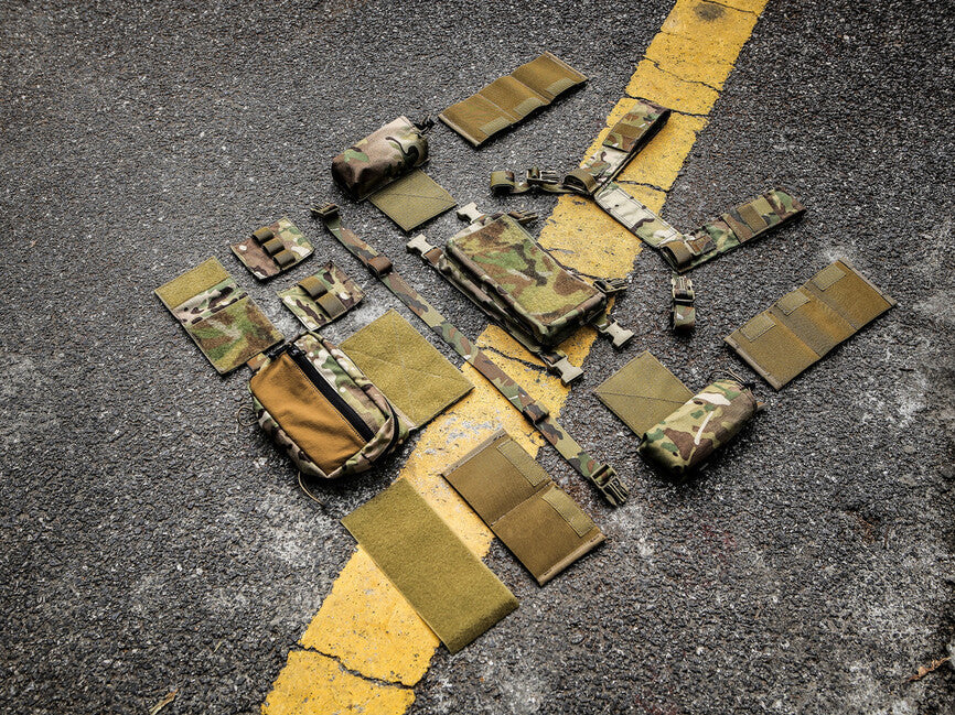 Emersongear Micro Fight Chissis MK3 chest rig 500D, woodland