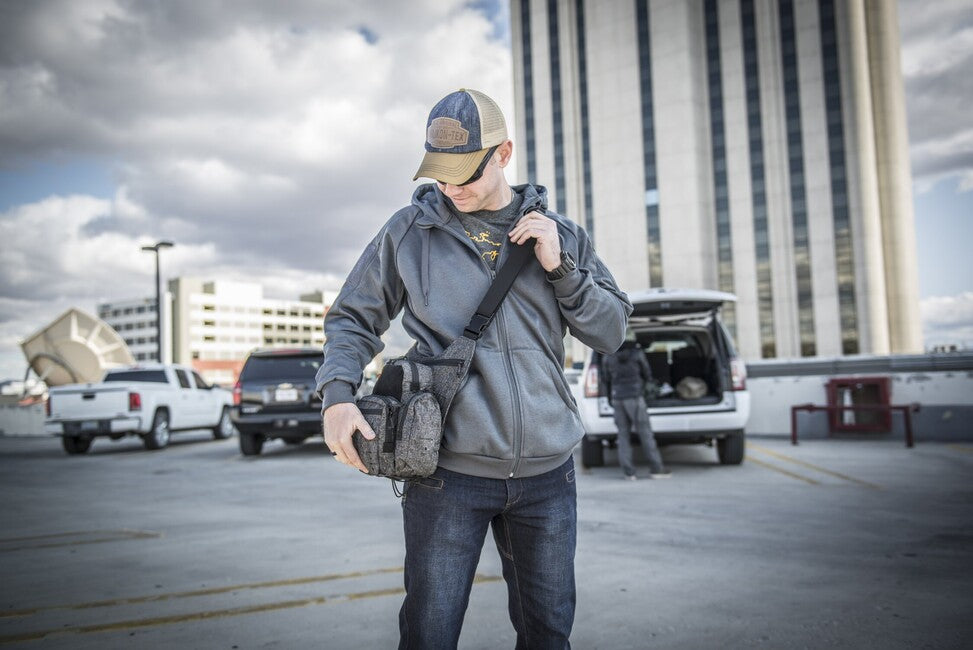 Helikon-Tex URBAN TACTICAL HOODIE hanorac FullZip, Melange Grey