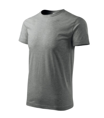 Malfini Basic tricou pentru bărbați, gri melanj închis