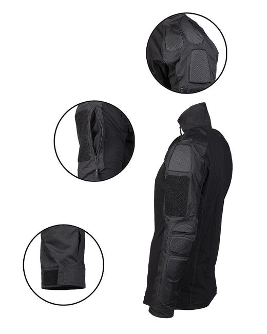 Mil-Tec CHIMERA tricou tactic cu mânecă lungă, negru