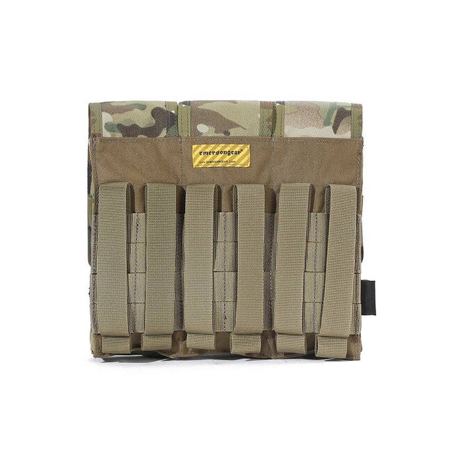Emersongear Battlefield husă triplă pentru încărcătoare 500D 7.62, a-tacs foliage green