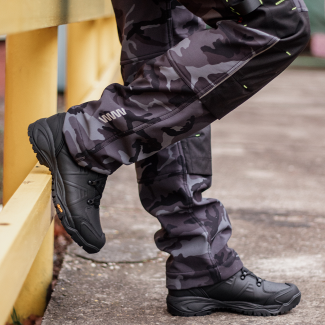 BENNON CAMOS pantaloni softshell, negri/gri