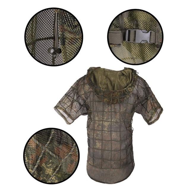 Mil-Tec Ghillie Sniper costum de camuflaj, flecktarn