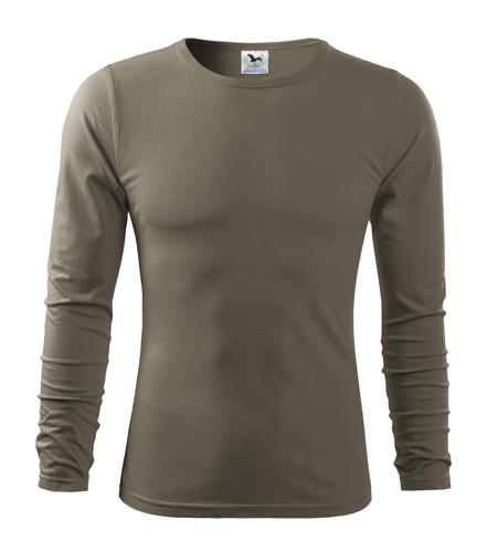 Malfini Fit-T tricou cu mânecă lungă 160g/m2, army