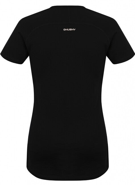HUSKY Mersa tricou termo cu mânecă scurtă pentru femei, negru, L