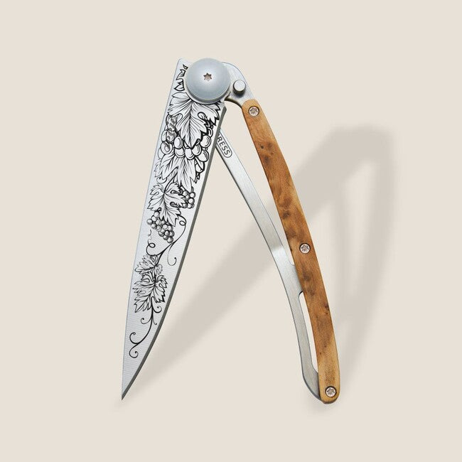 Deejo Tattoo Wood Grand Cru briceag