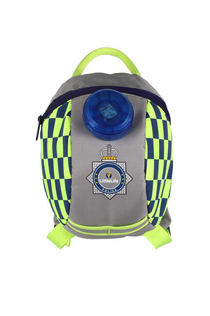 LittleLife Emergency rucsac pentru copii mici Police, 2 L cu lumină intermitentă