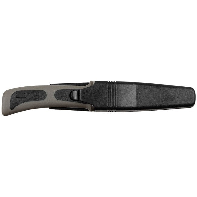 Fox Outdoor cuțit de scufundări, negru, mâner din cauciuc, cu teacă