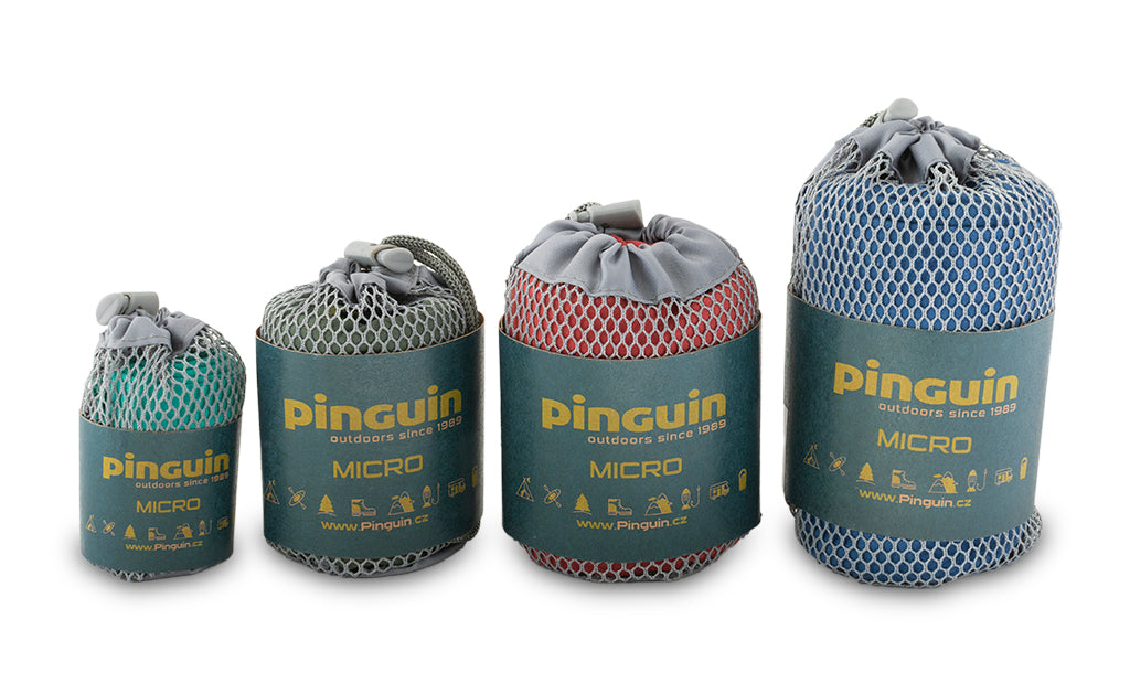 Pinguin Micro towel Logo prosop 60 x 120 cm, albastru