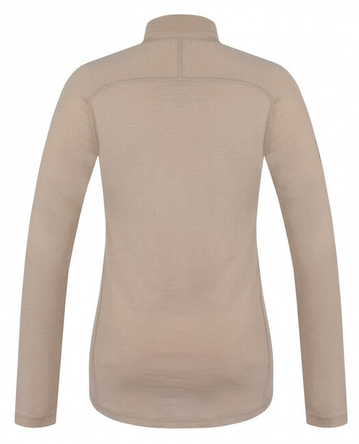HUSKY Merow Zip tricou termic cu fermoar pentru femei, bej
