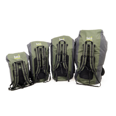 BasicNature sac impermeabil 35 L, gri-verde