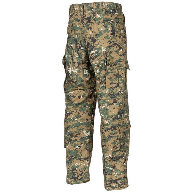 MFH ACU pantaloni de teren americani Rip stop, digital woodland