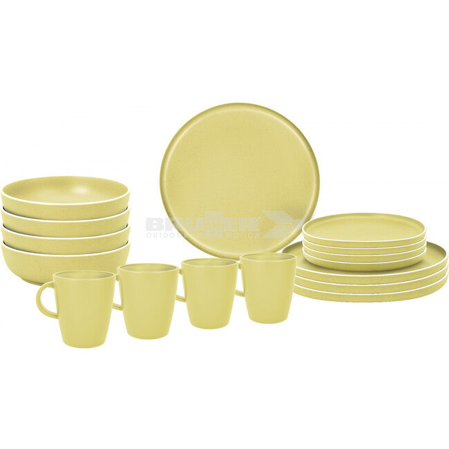 Brunner Lunch Box Dolomit set de tacâmuri de camping, galben