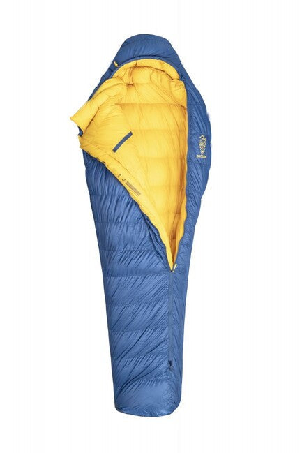 Patizon G800 M sac de dormit pe tot anul, Navy/gold, Stânga