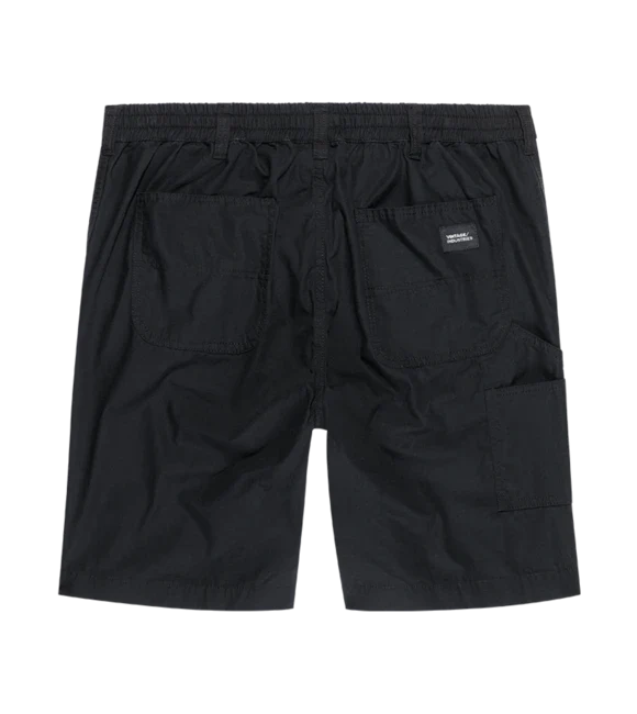 Vintage Industries Worker pantaloni scurți cargo, negri