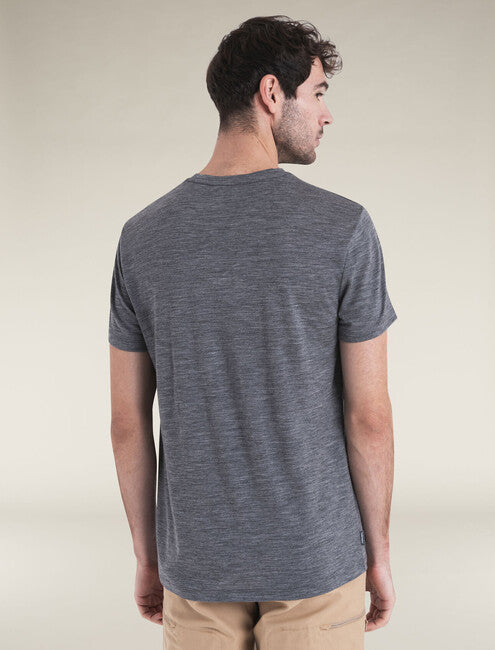 Icebreaker Merino Tech Lite III tricou pentru bărbați cu mânecă scurtă 150, gri