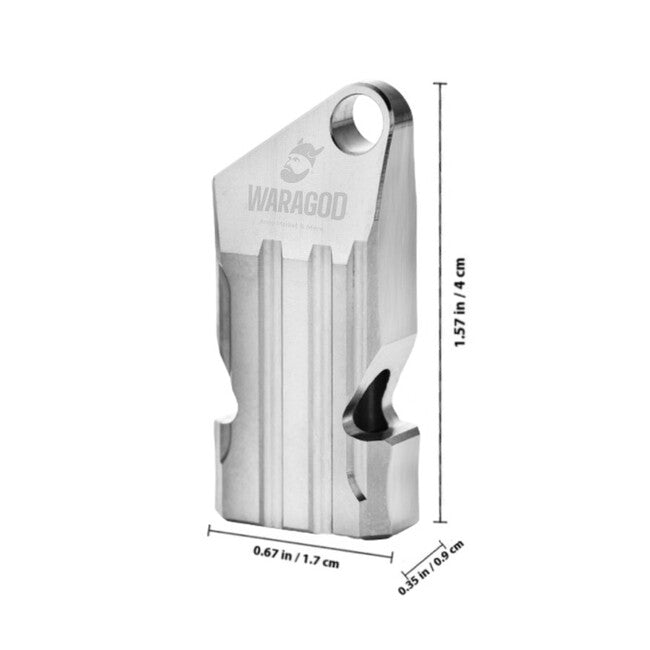 WARAGOD Titanox survival fluieră din titan 120 dB