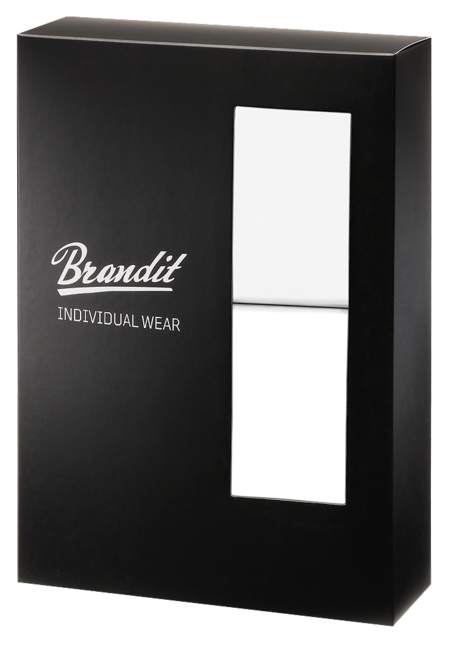 Brandit boxeri cu logo 2buc, alb-alb