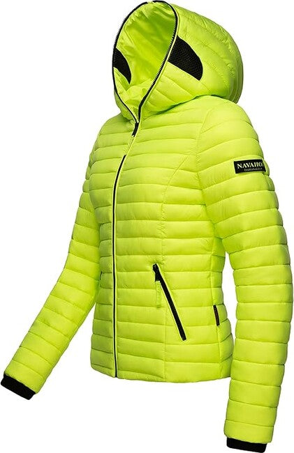Navahoo Kimuk geacă de tranziție pentru femei cu glugă, verde neon