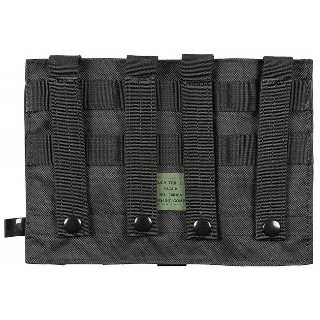 MFH husă triple MOLLE, neagră