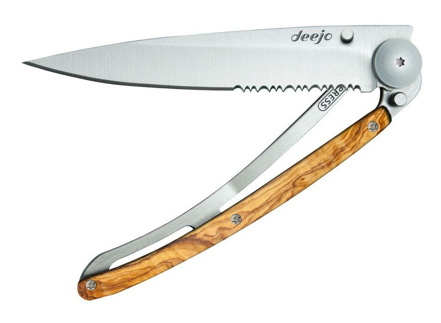 Deejo Serration briceag coralwood
