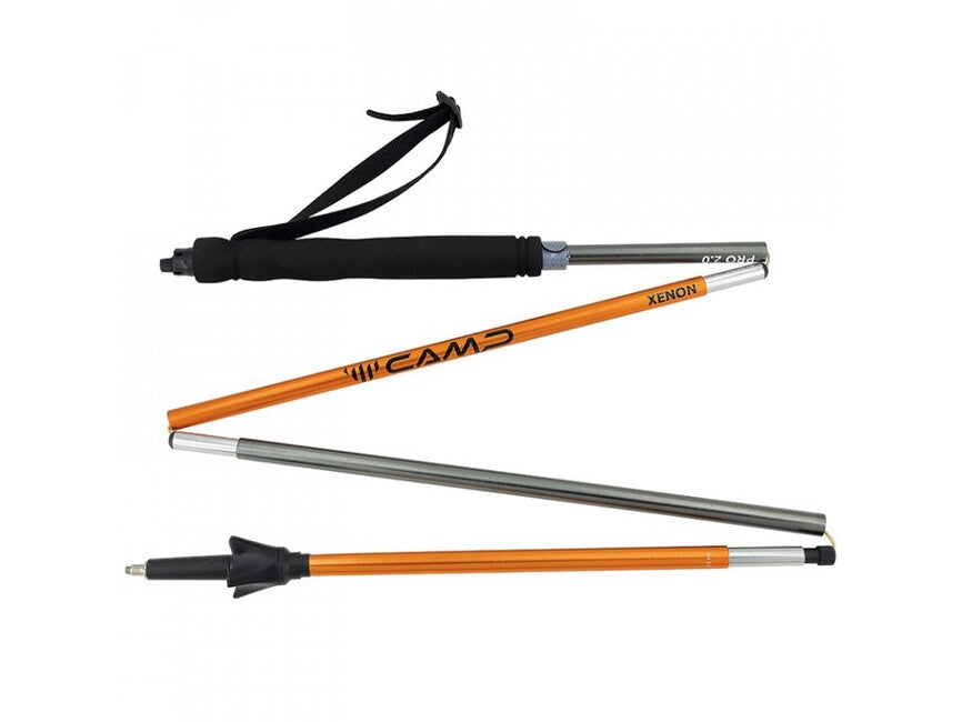 CAMP Xenon Pro 2 bețe de alergare ușoare pliabile 115-135 cm