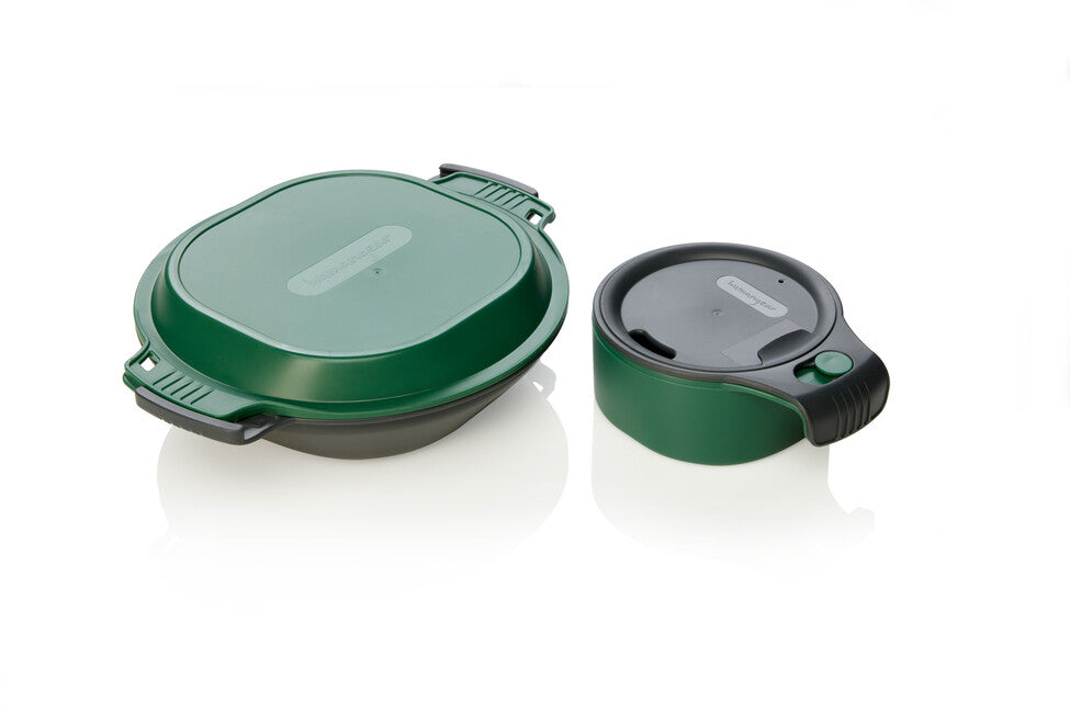 Humangear GoKit Deluxe cutie de prânz, cărbune-verde