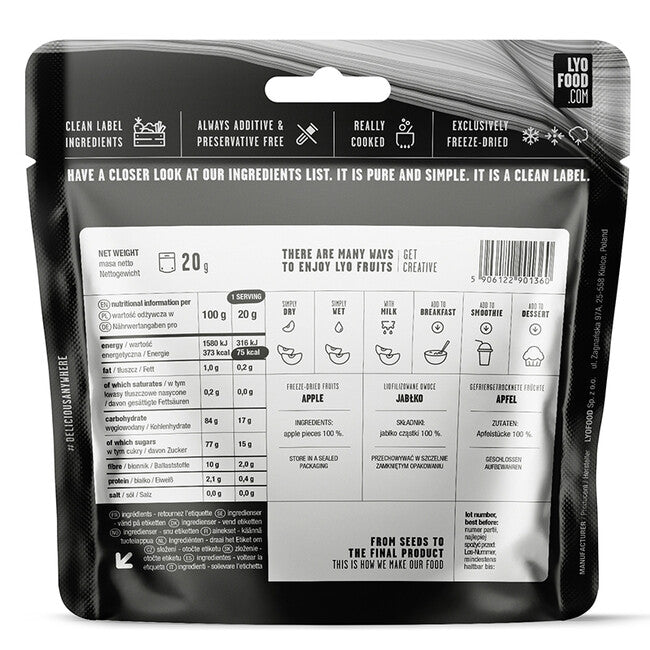 LYOfood măr 370g Apple