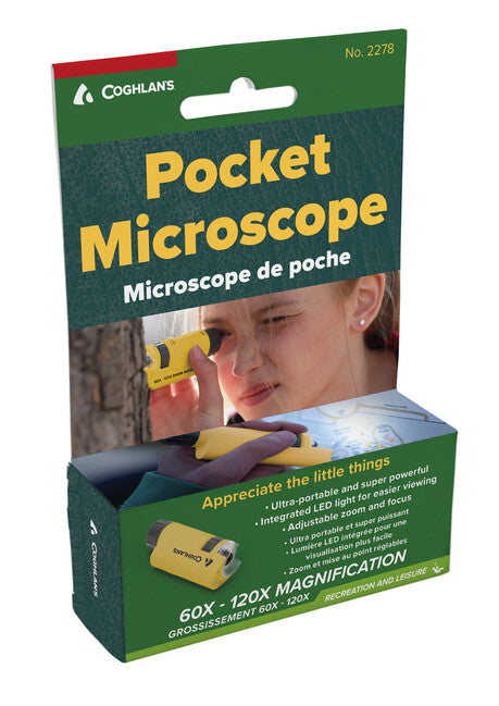 Coghlans microscop de buzunar 60 x - 120 x mărire